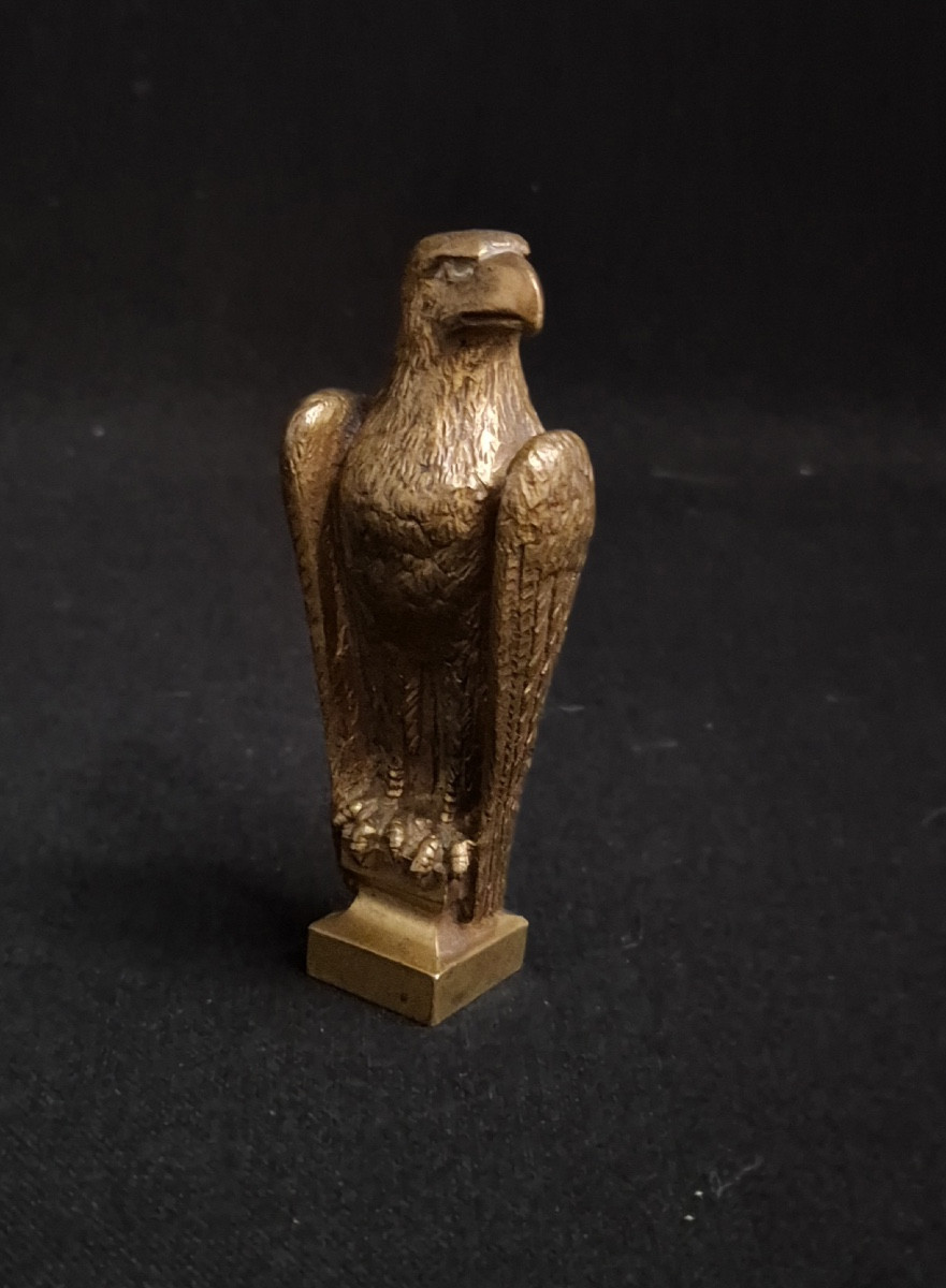 sceau en bronze ciselé aigle impérial signé MAUROY-photo-2