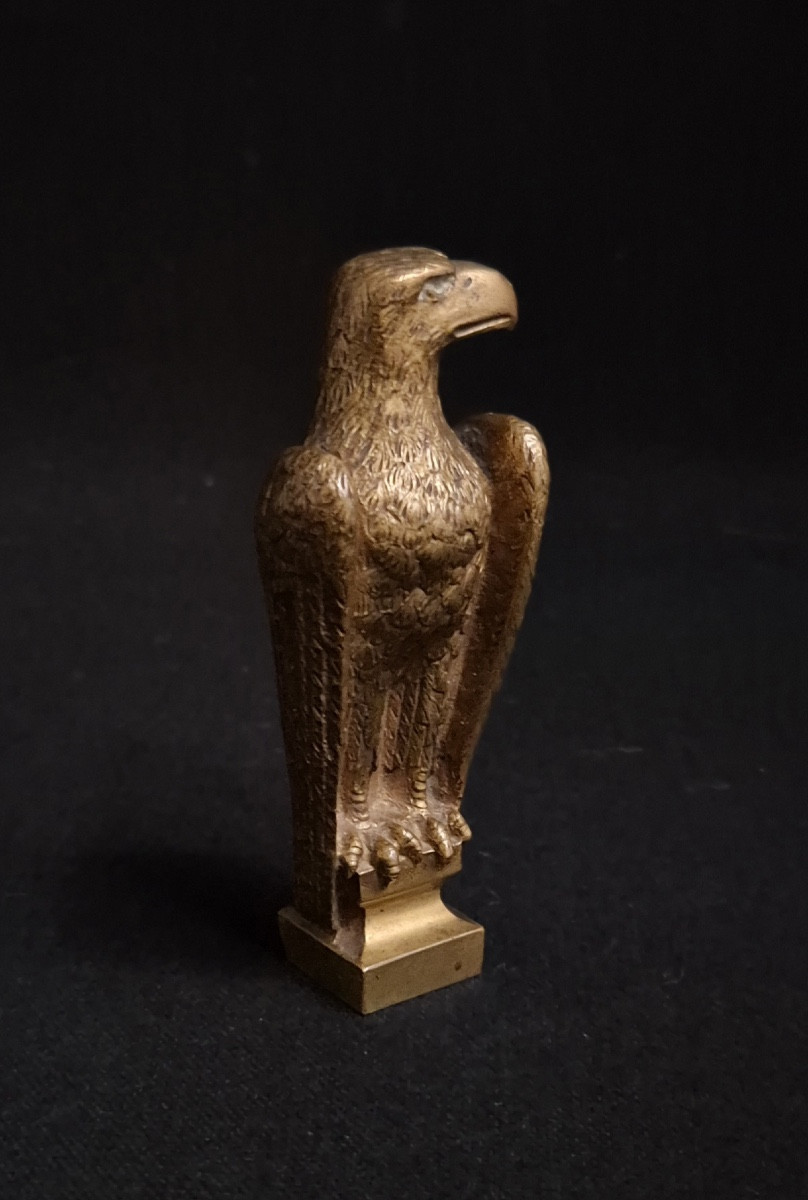 sceau en bronze ciselé aigle impérial signé MAUROY-photo-4