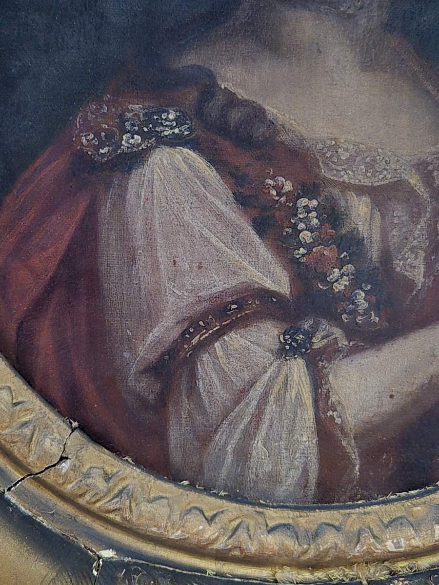 Pair Of 18th Century Portraits-photo-1