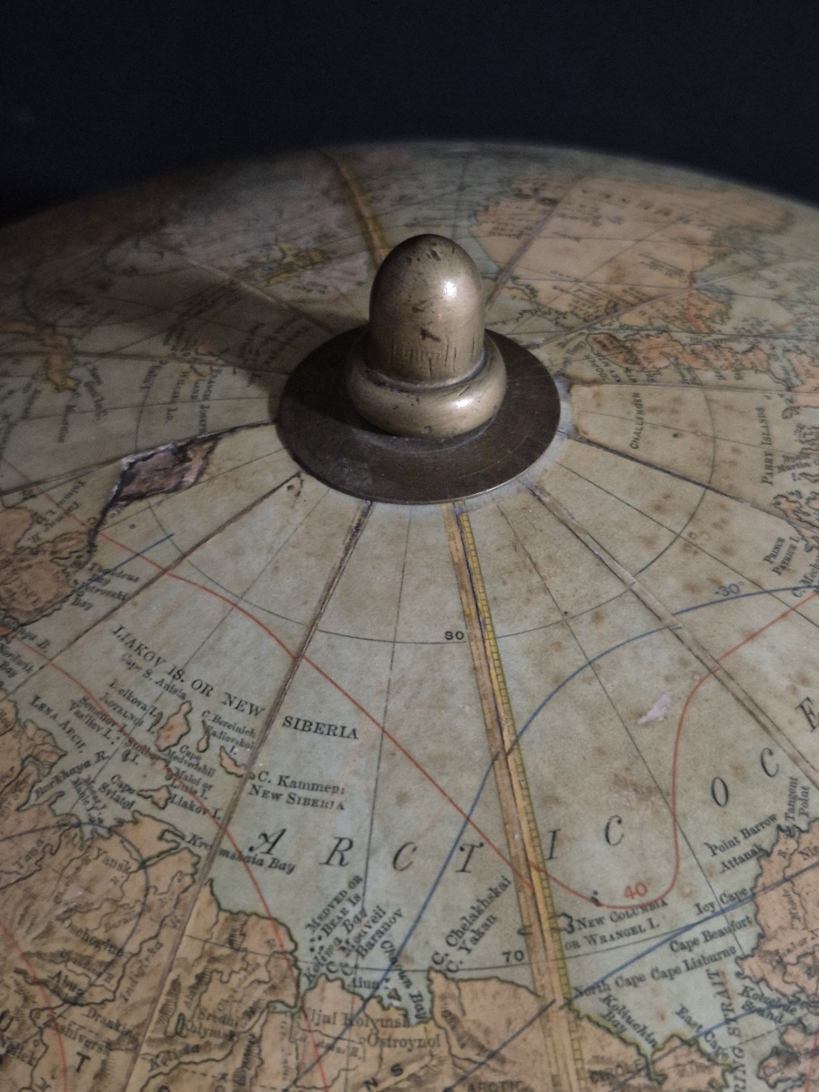 Globe terrestre de  18 pouces par Rand McNally & co cira 1900-photo-2