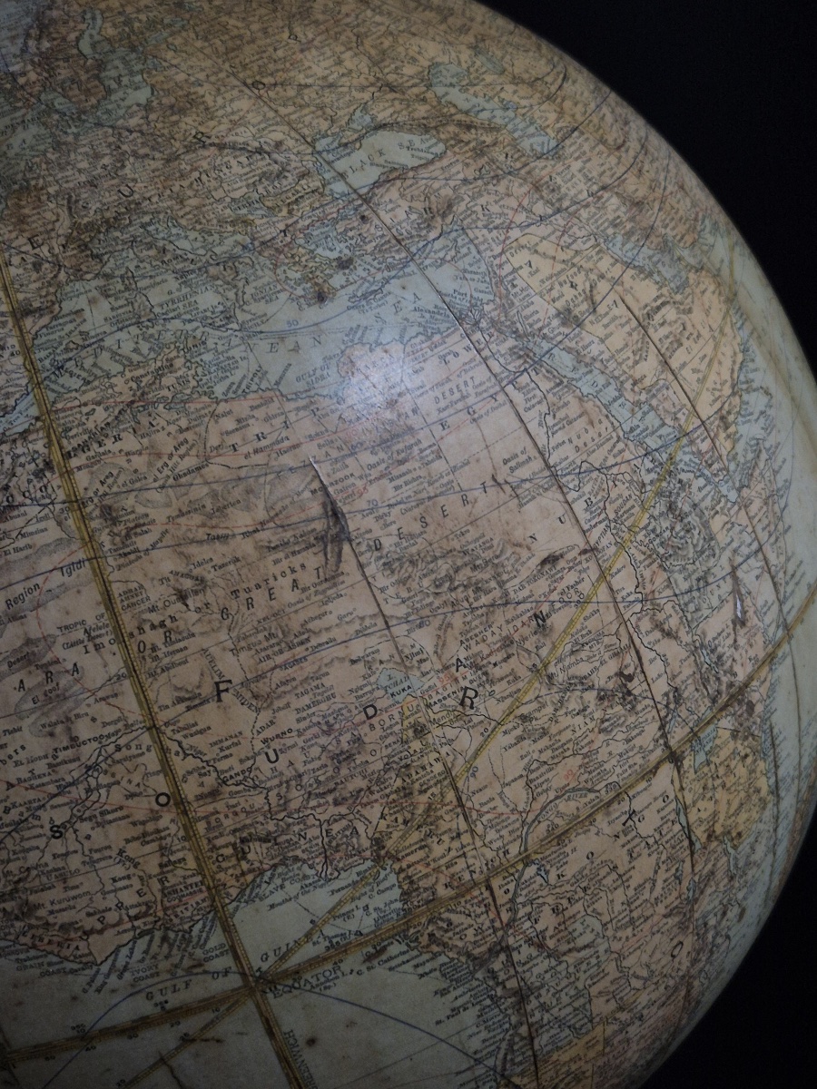 Globe terrestre de  18 pouces par Rand McNally & co cira 1900-photo-6
