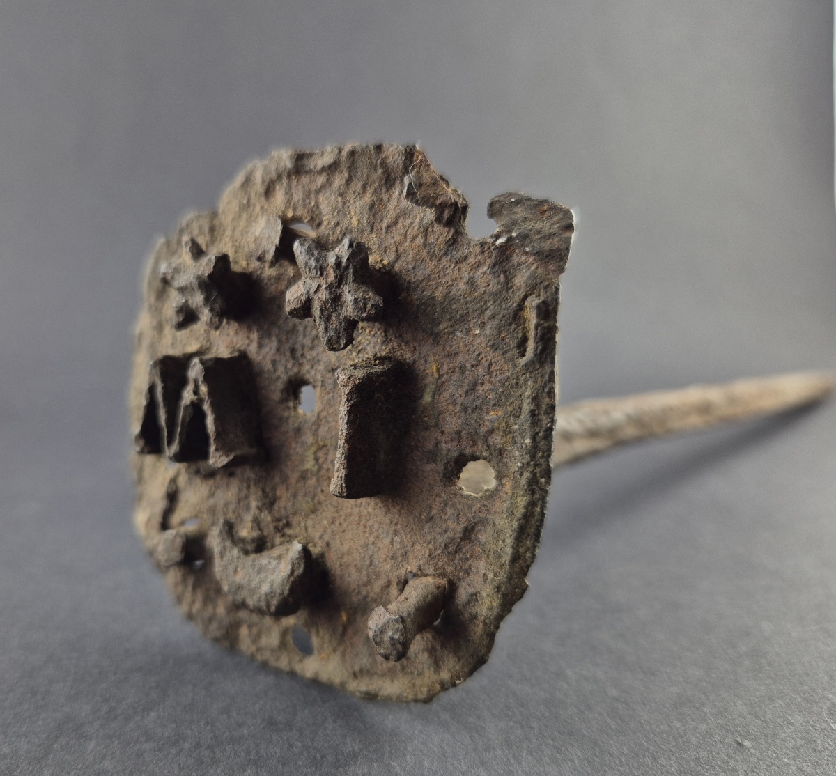 18th-century Wrought-iron Cattle Branding Iron-photo-3