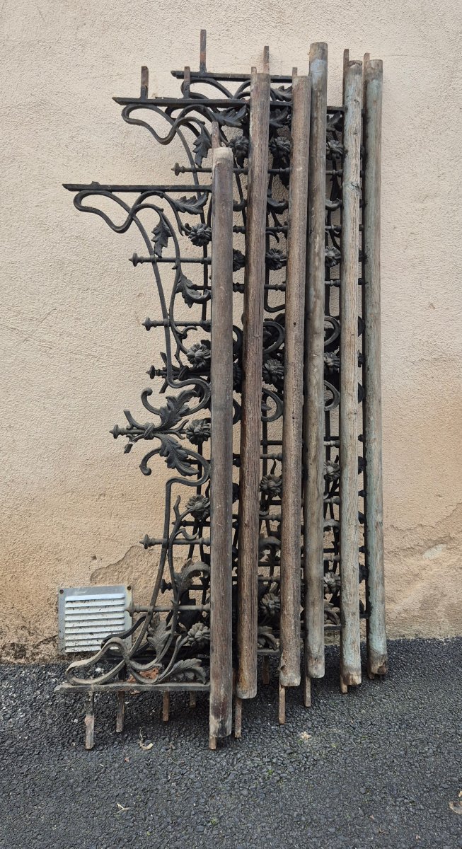  6 garde-corps d'appui de fenêtre Art Nouveau  Circa 1900-photo-2