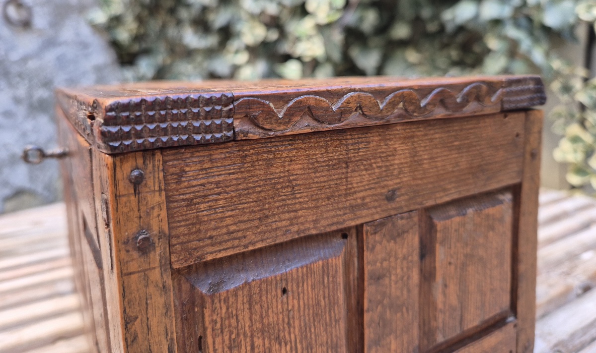 Wedding Chest  Traditional Savoie Folk Art-photo-3