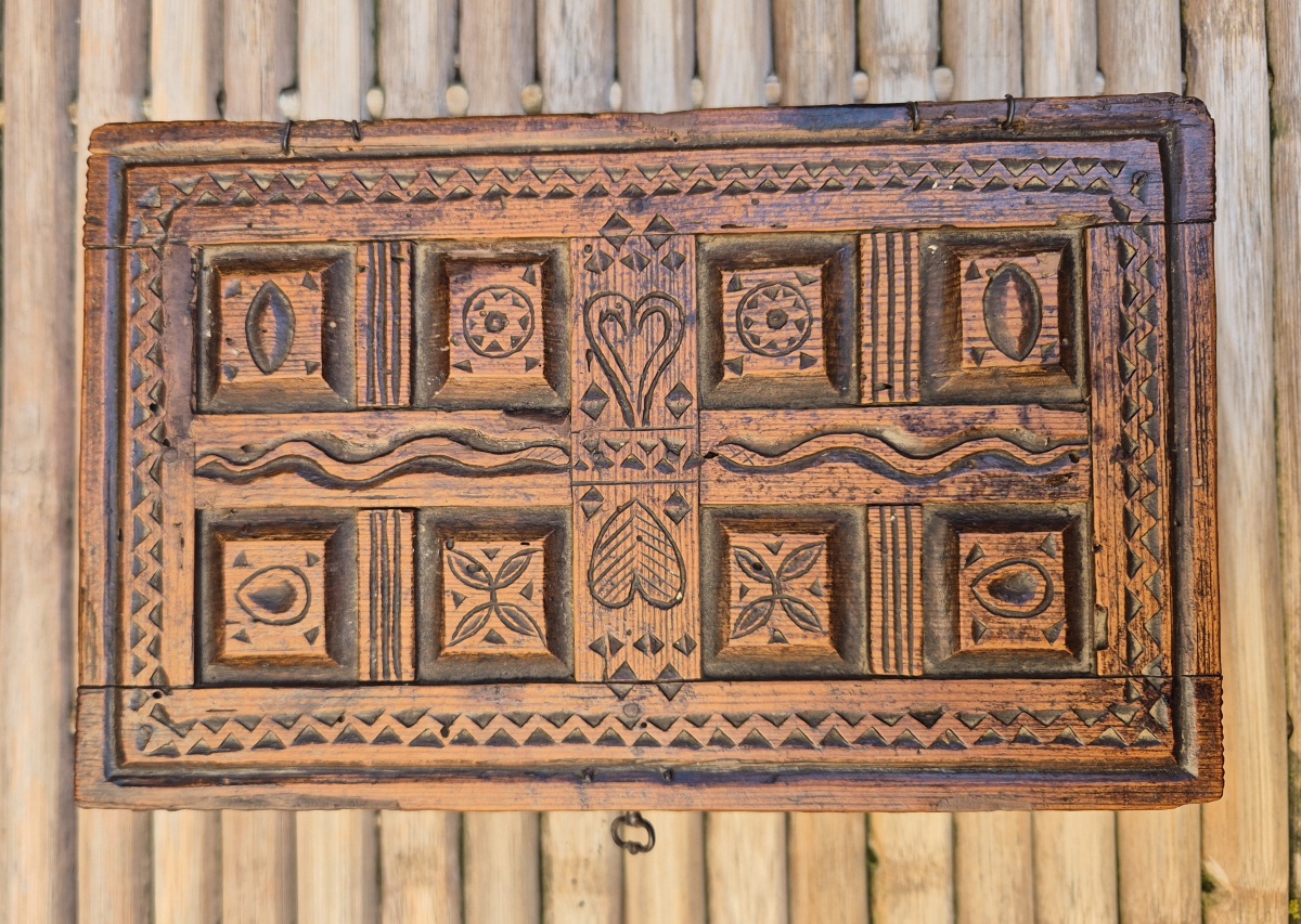 Wedding Chest  Traditional Savoie Folk Art-photo-4