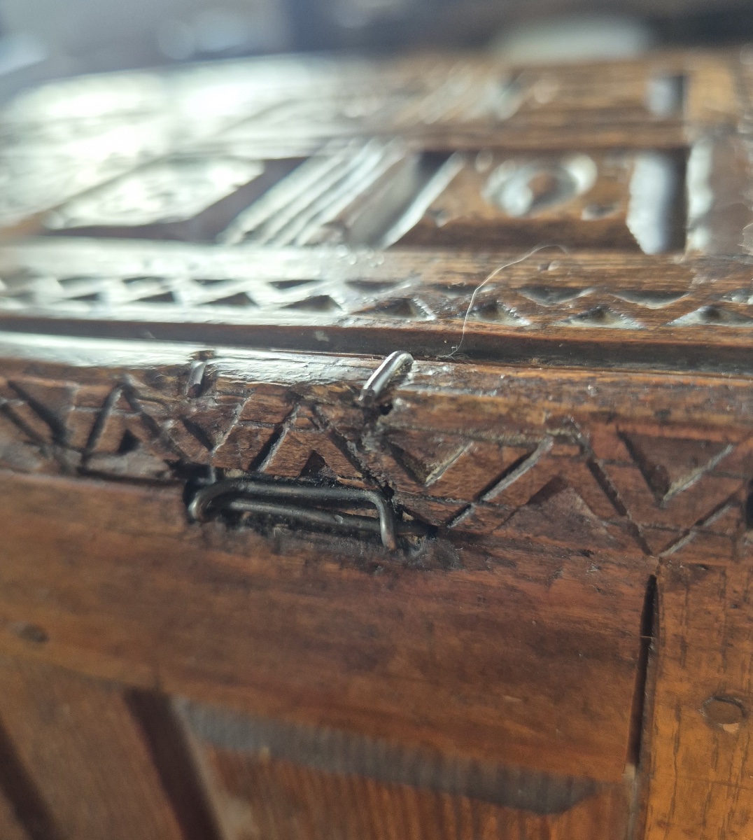Wedding Chest  Traditional Savoie Folk Art-photo-5