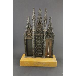 Neogothic Weekly Bronze XIXth Century