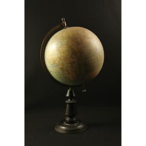 Large Terrestrial Globe By Forest Early 20th Century