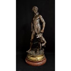 "le belluaire" bronze par adrien Gaudez