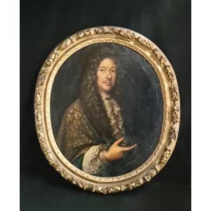portrait d'un gentilhomme a la perruque XVIIe
