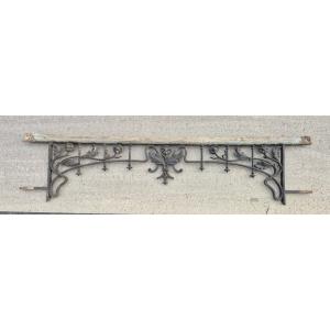 6 garde-corps d'appui de fenêtre Art Nouveau Circa 1900