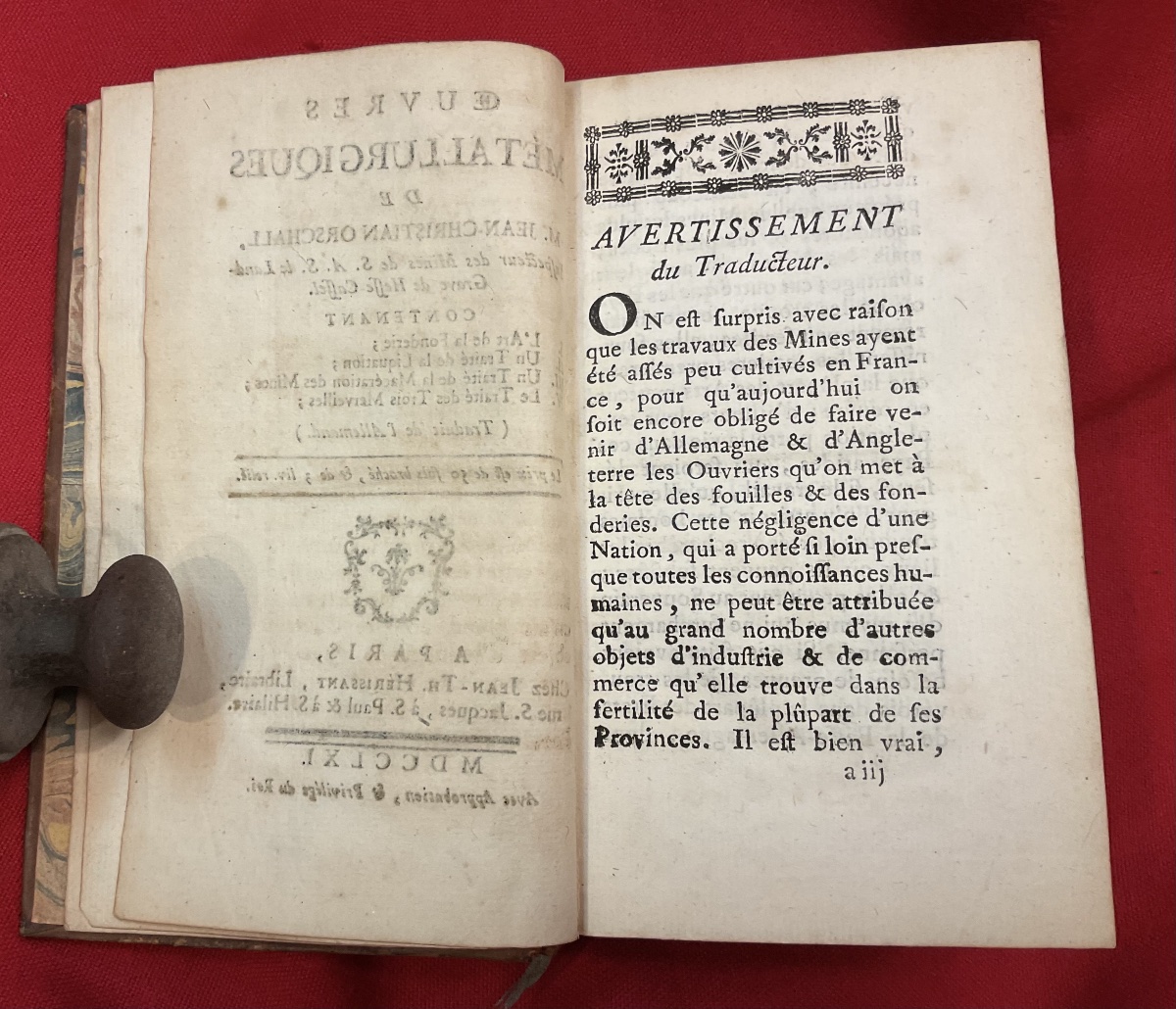 “metallurgical Works” By Johann Christian Orschall—a Rare 1761 Edition-photo-3