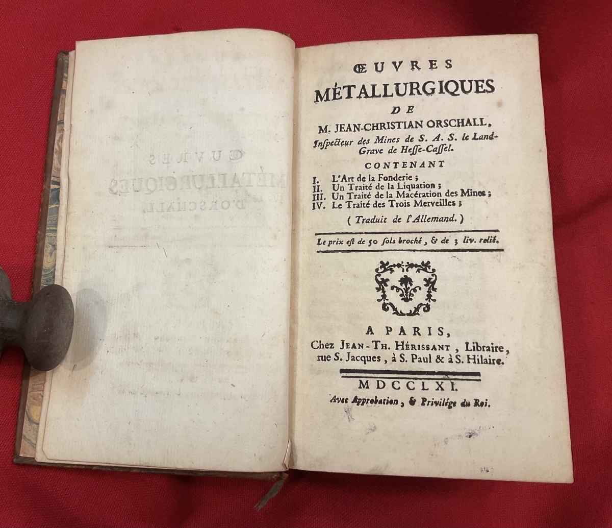 “metallurgical Works” By Johann Christian Orschall—a Rare 1761 Edition-photo-4