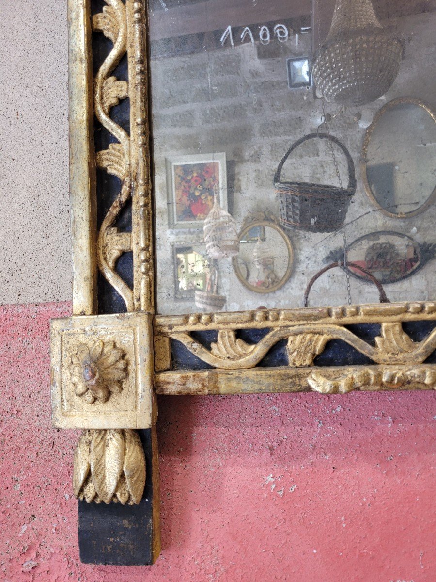 Miroir Louis XVl bois doré, Dans Son Jus -photo-3