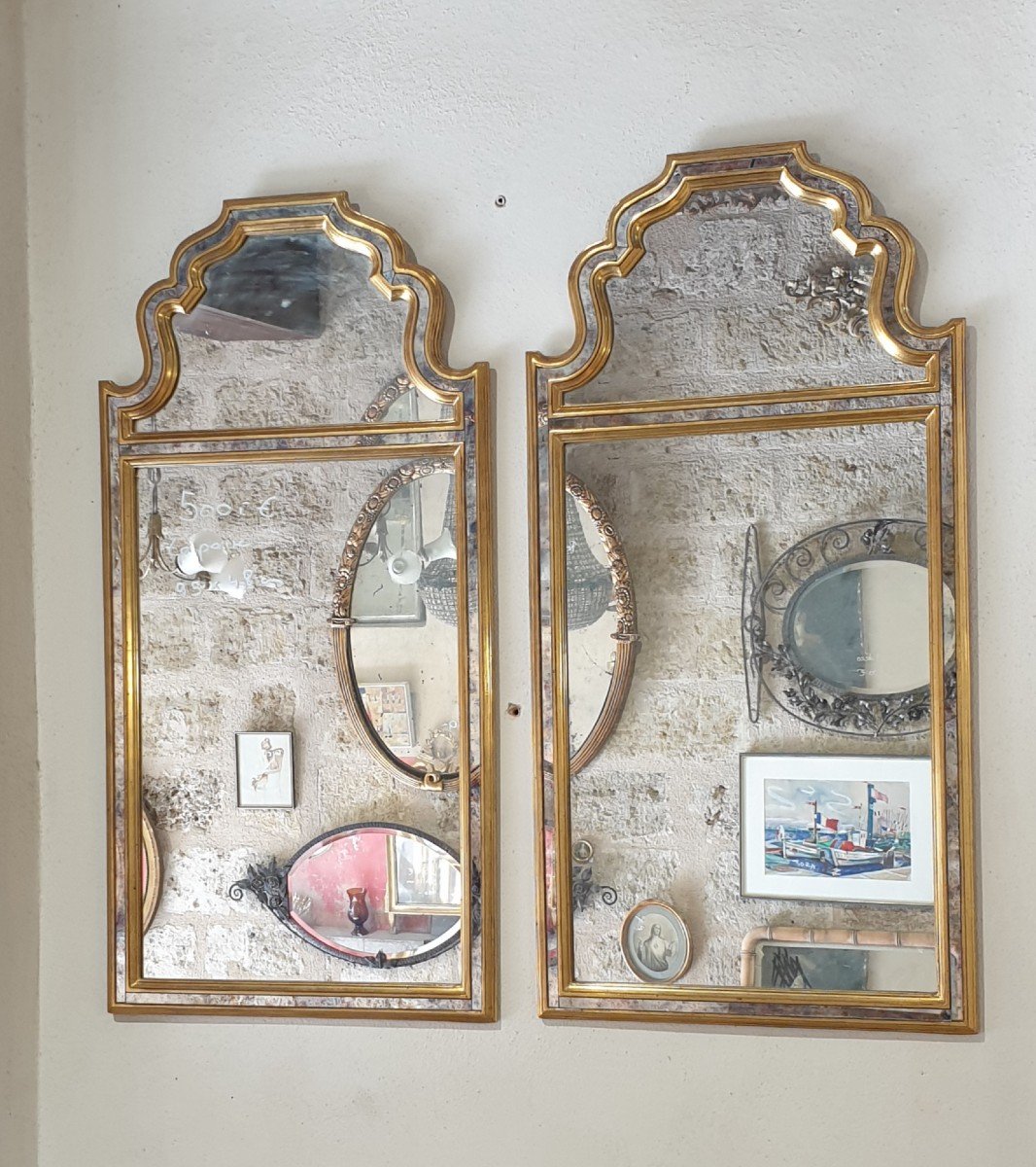 Pair Of Mirrors From The 70s