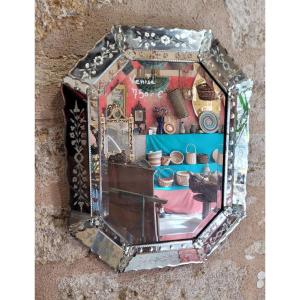 Venice Octagonal Mirror Late 19th