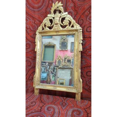 Louis XVI Golden Wood Mirror