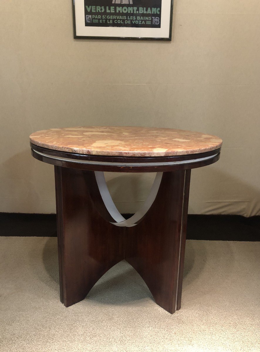 Art Deco Pedestal Table-photo-2