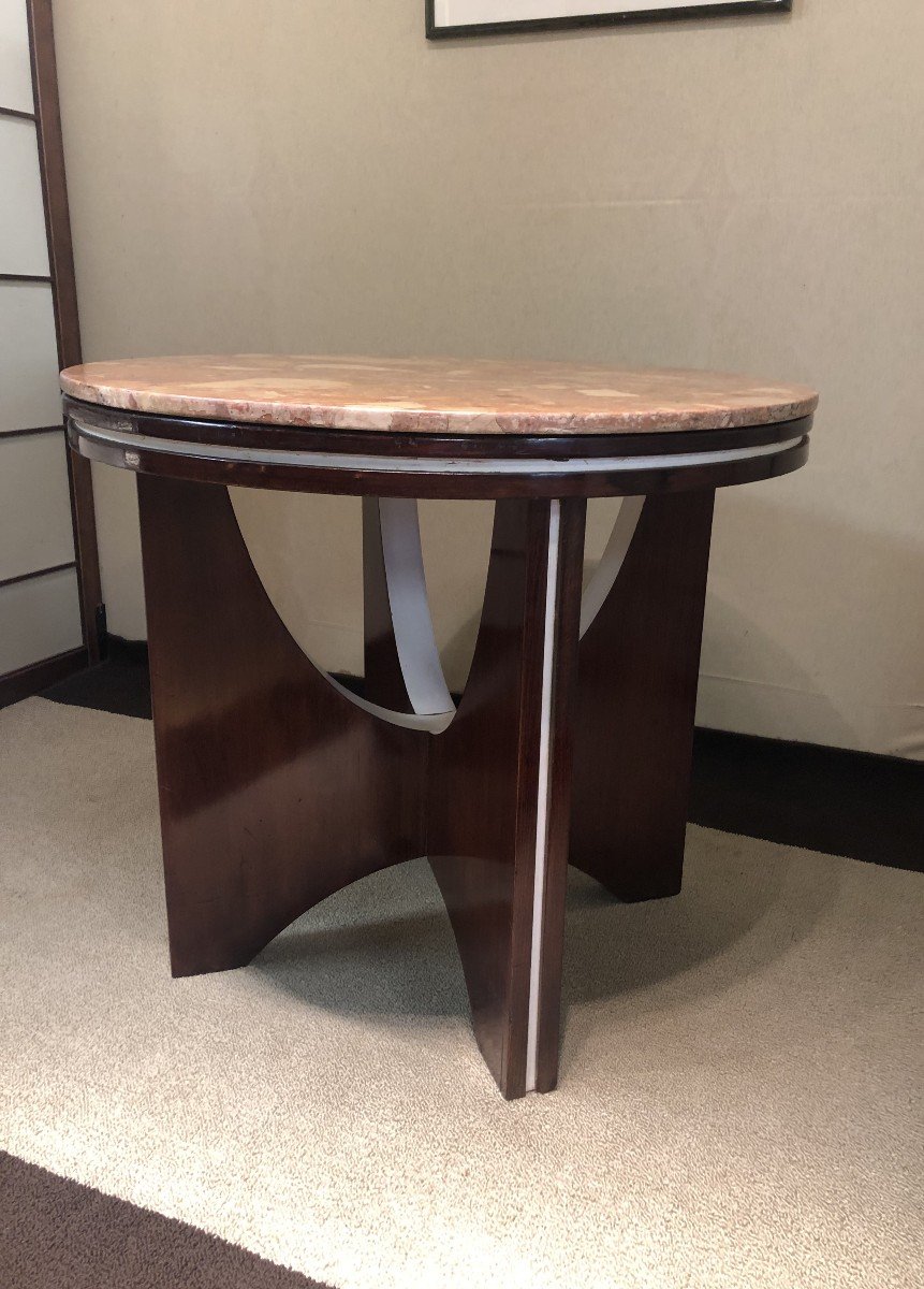 Art Deco Pedestal Table-photo-3