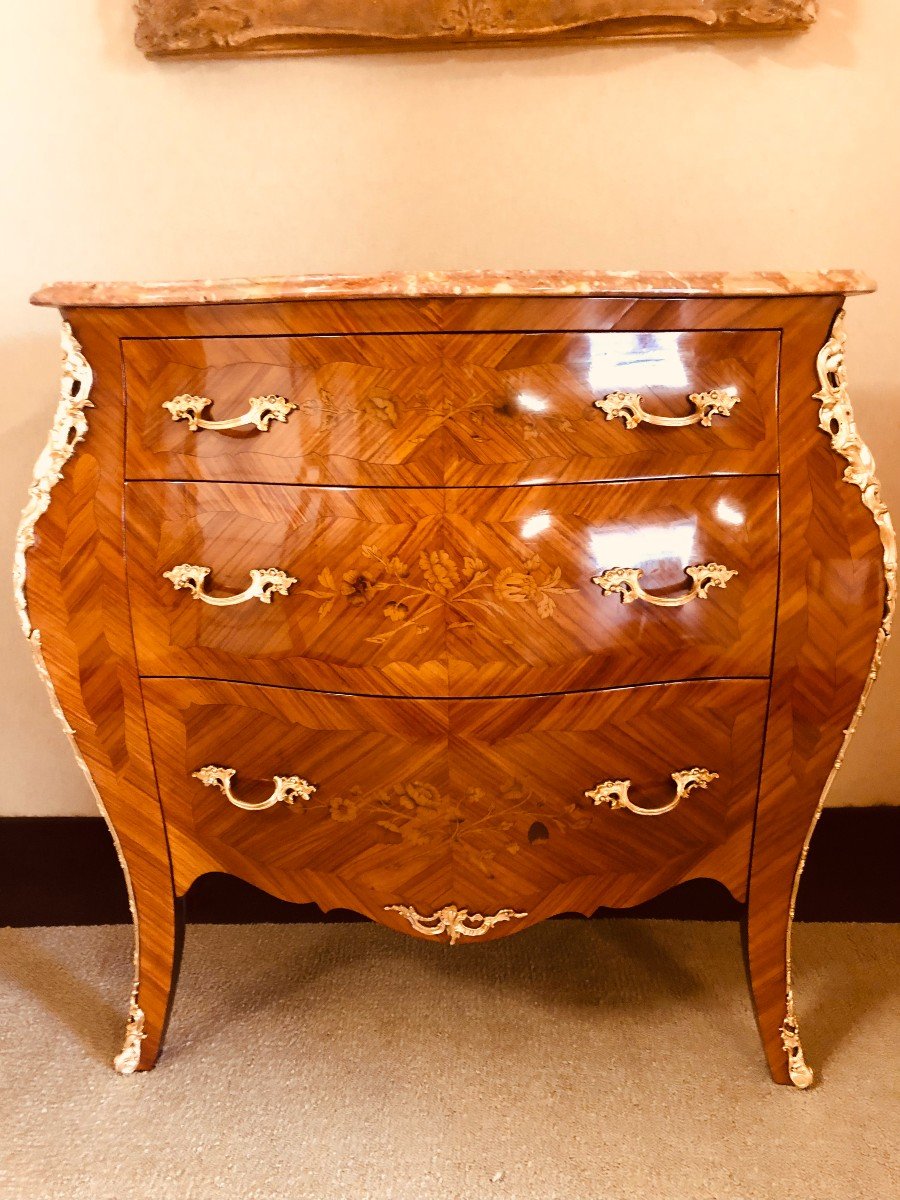 Louis XV Style Chest Of Drawers