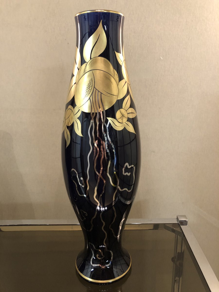 Paire vases art déco-photo-3