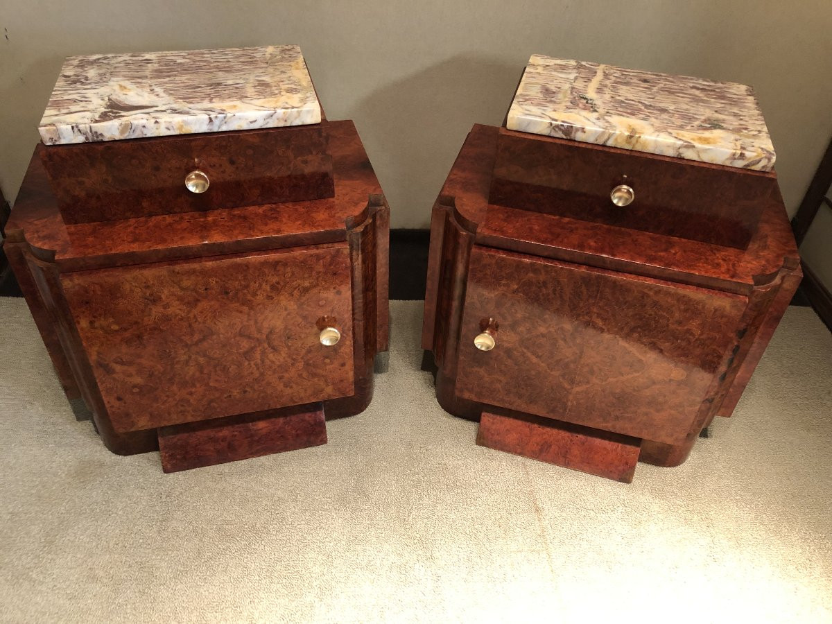 Paire chevets art déco-photo-1