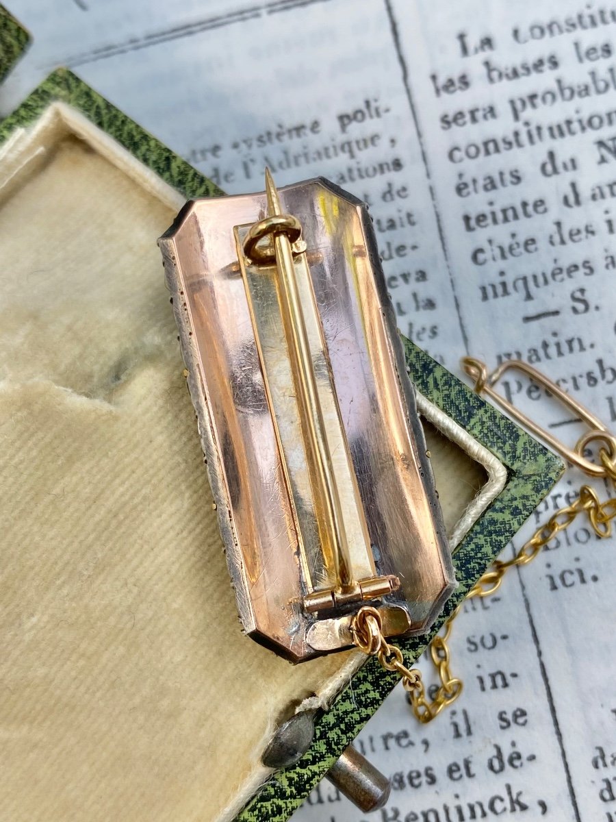 Bague Du XVIIIème Siècle Transformée En Broche, Appelée Bague « Au Firmament »-photo-2