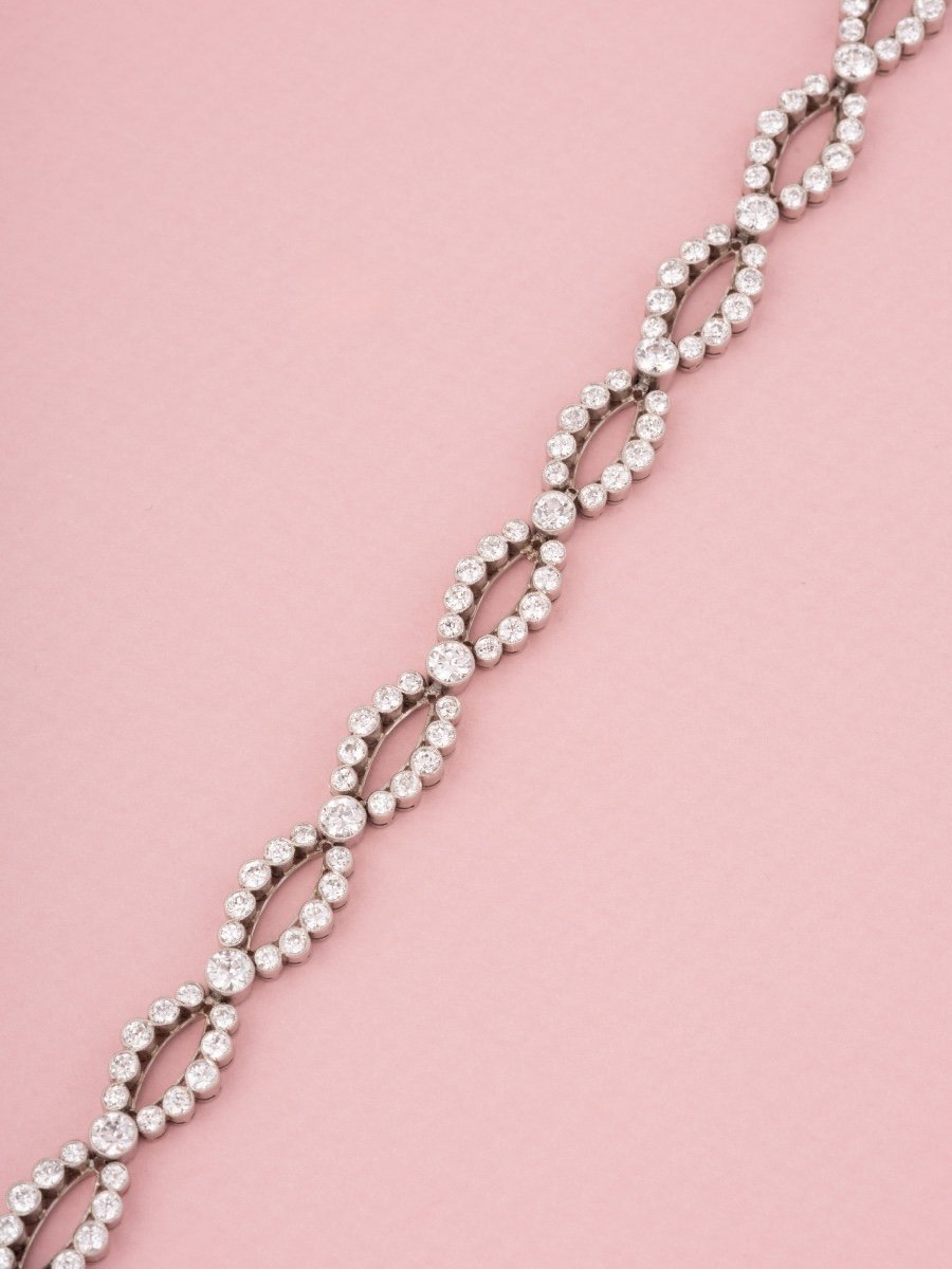 Belle Epoque Bracelet In Platinum And Diamonds -photo-1