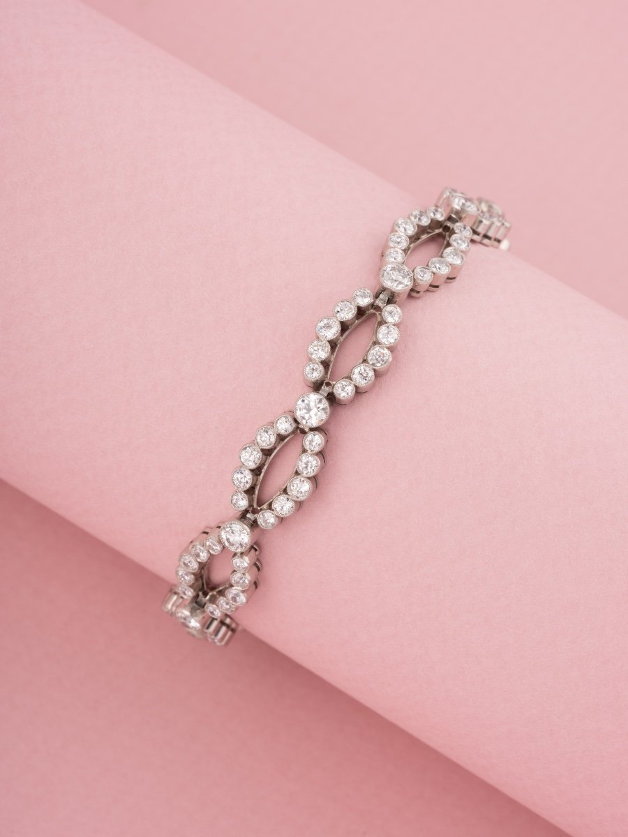 Belle Epoque Bracelet In Platinum And Diamonds -photo-2