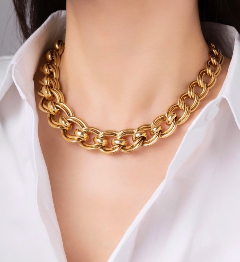 Collier En Or Jaune 18k -photo-2