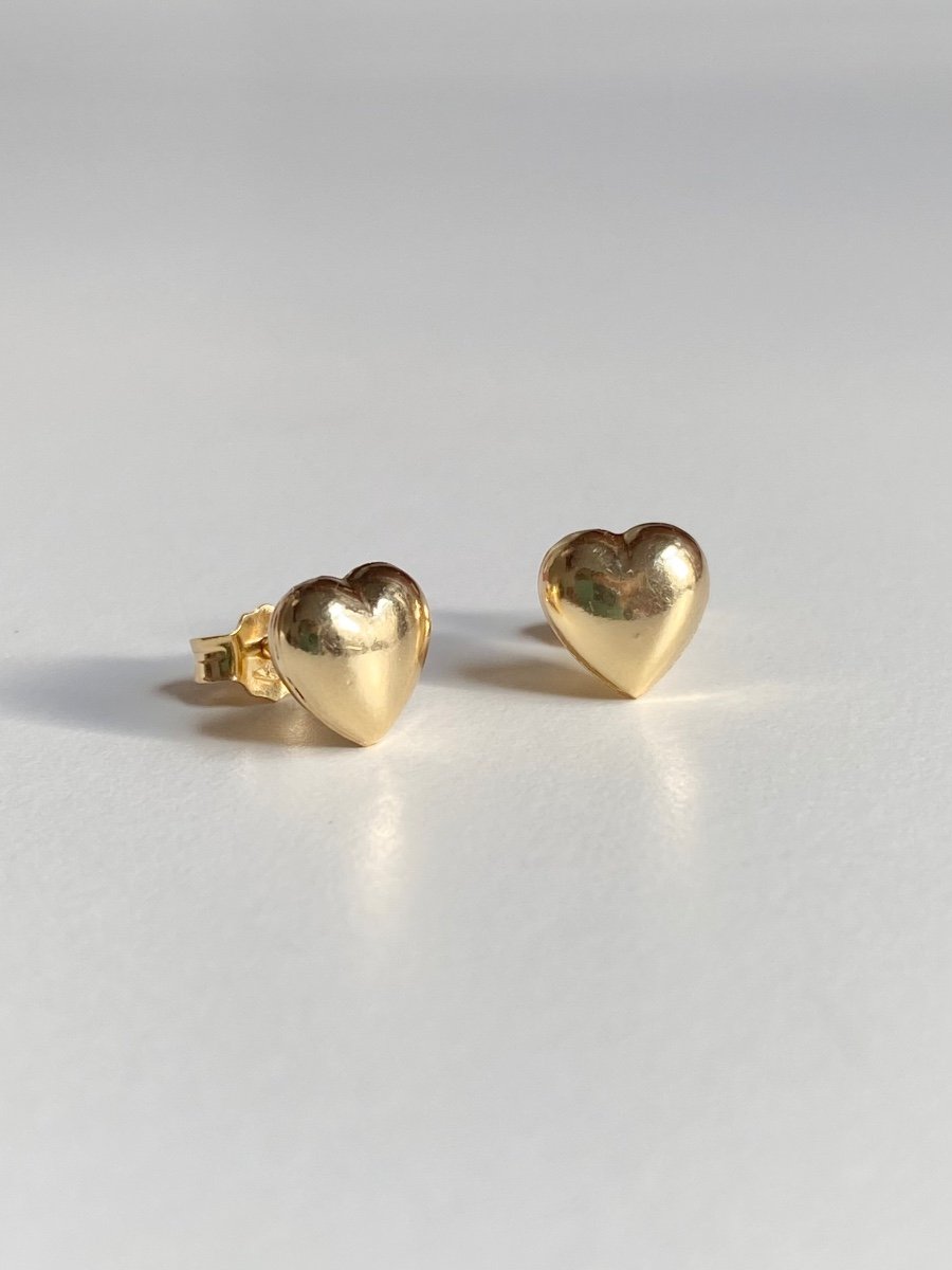 Boucles D’oreilles Puces En Or 18k-photo-4