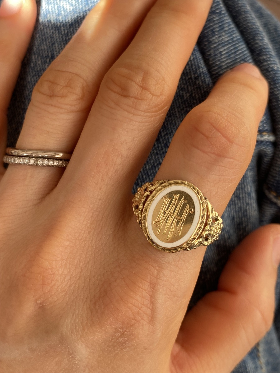 Antique 14k Gold Ring -photo-3