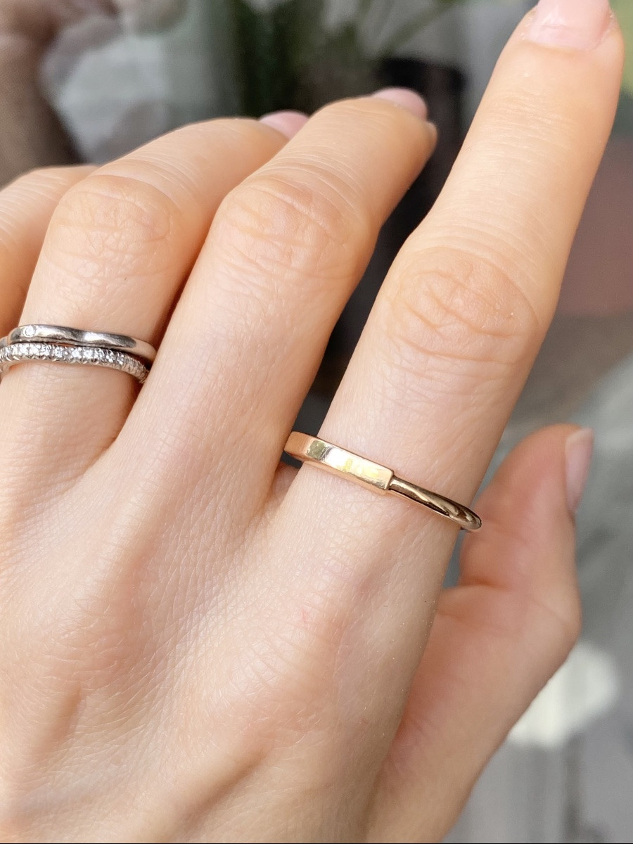Bague Tiffany & Co Lock En Or Rose 18k-photo-3