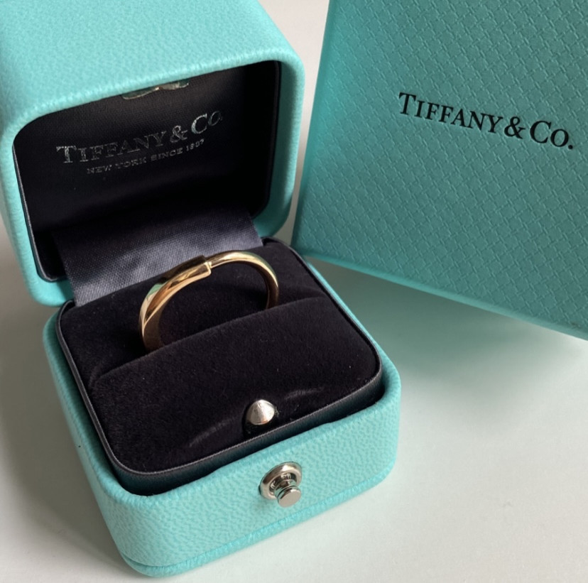 Bague Tiffany & Co Lock En Or Rose 18k