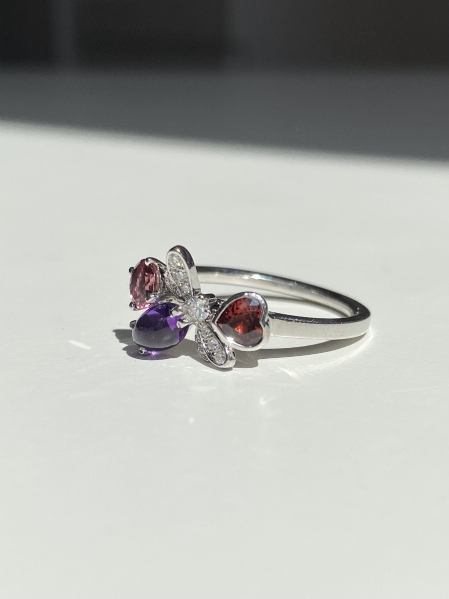 Bague CHAUMET en or blanc 18K modèle « Attrape-moi si tu m’aimes »-photo-1