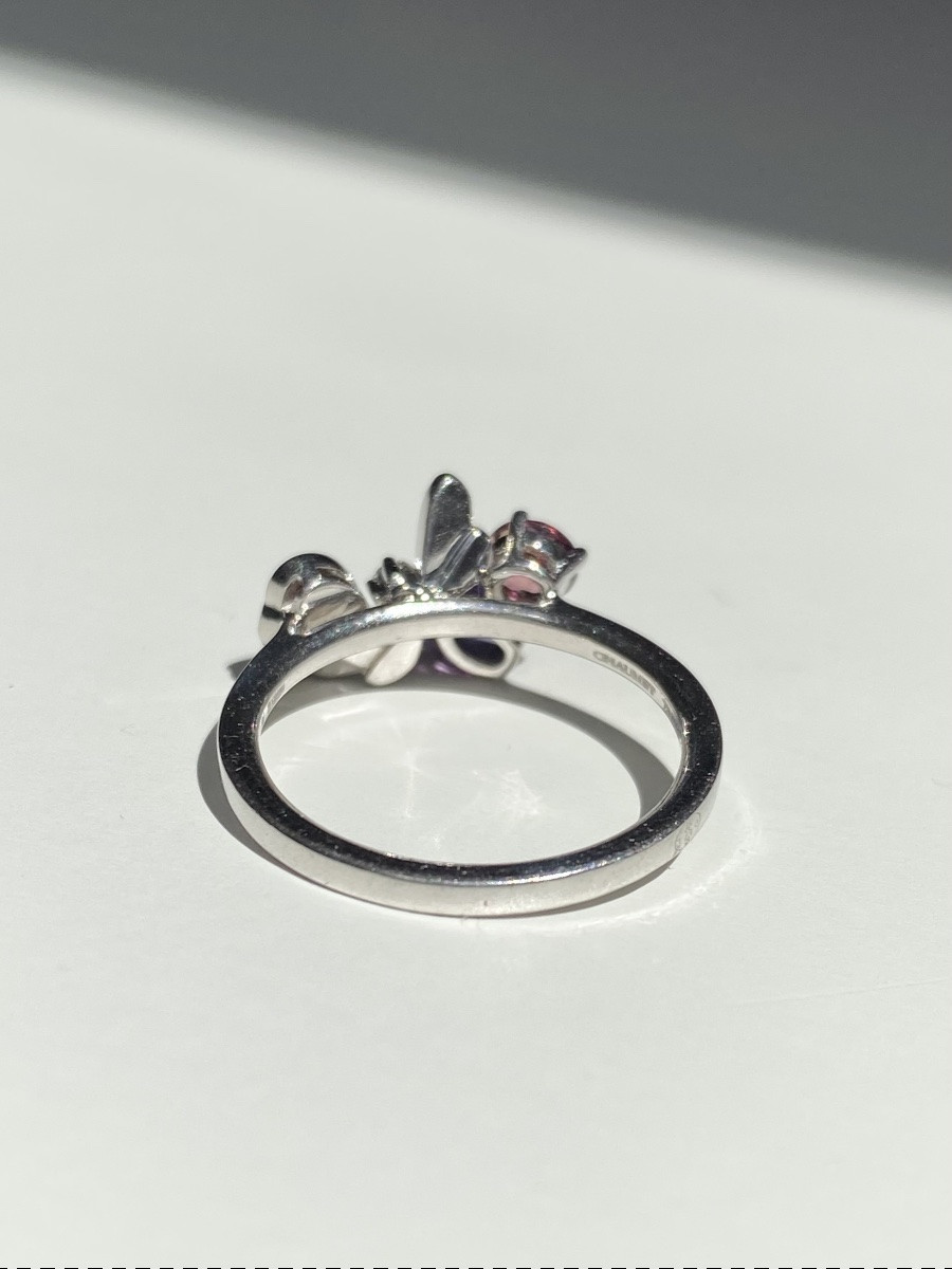 Bague CHAUMET en or blanc 18K modèle « Attrape-moi si tu m’aimes »-photo-3