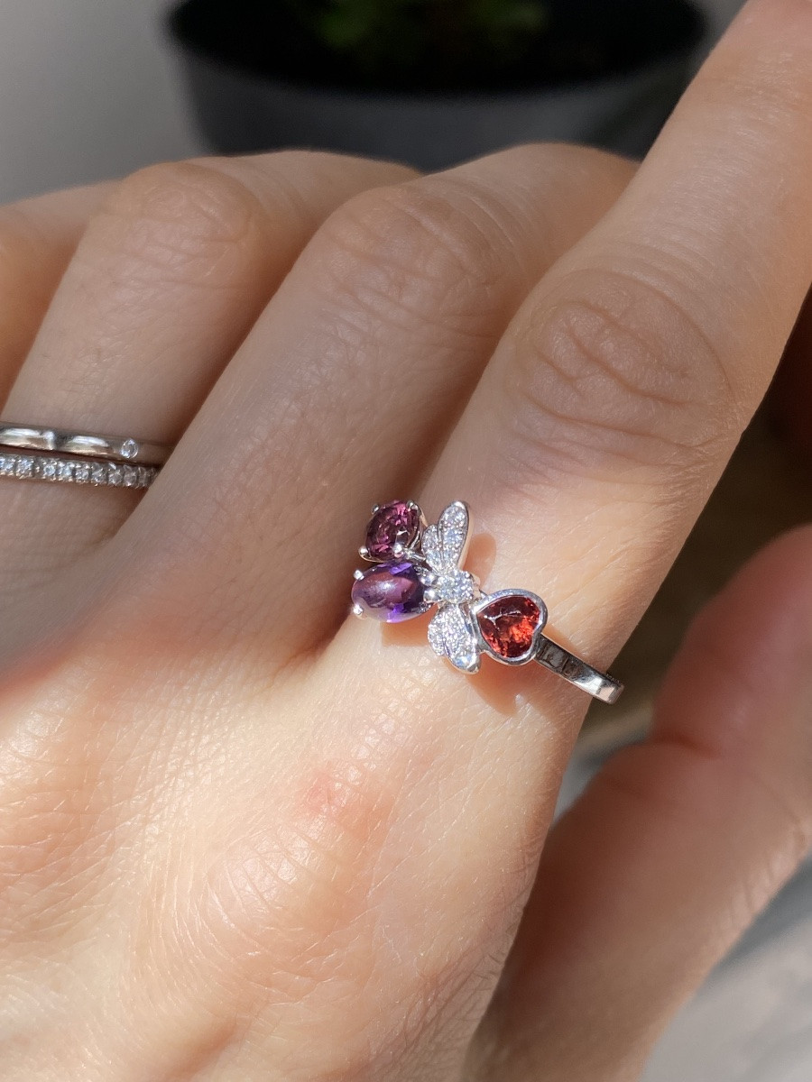 Bague CHAUMET en or blanc 18K modèle « Attrape-moi si tu m’aimes »-photo-5