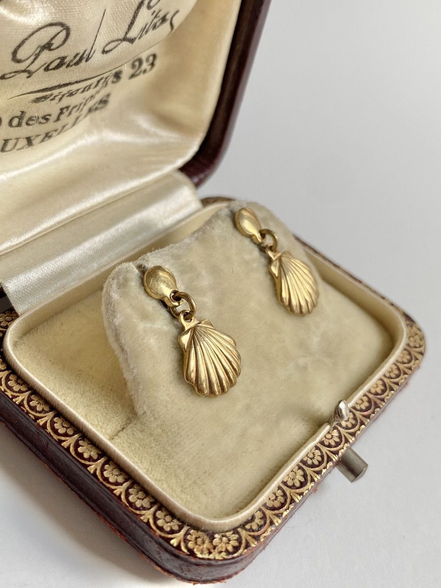 Boucles d'oreilles en or jaune 18K-photo-3