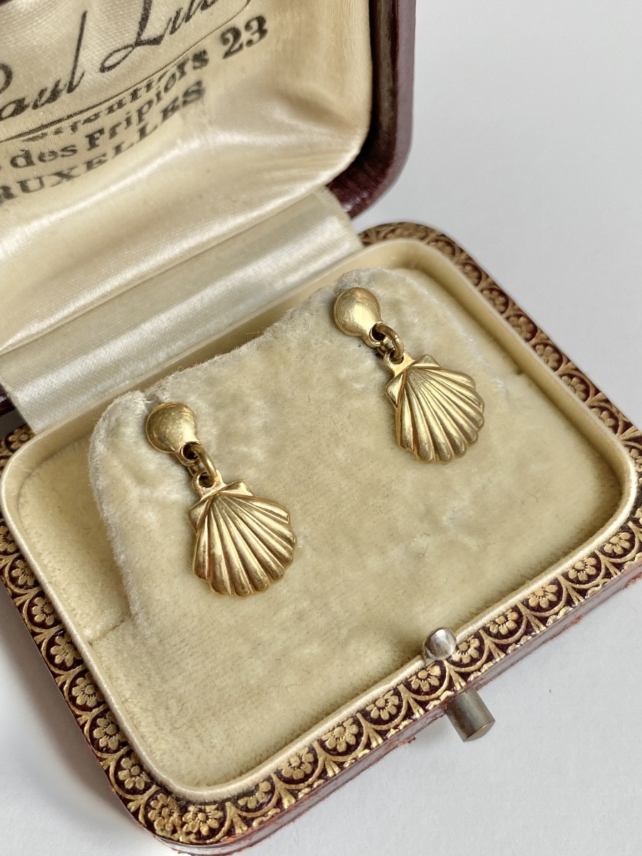 Boucles d'oreilles en or jaune 18K-photo-4