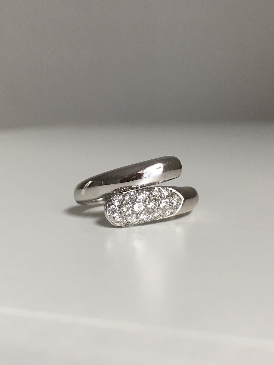 Bvlgari Astrea Model Ring In 18k White Gold And Diamonds -photo-2