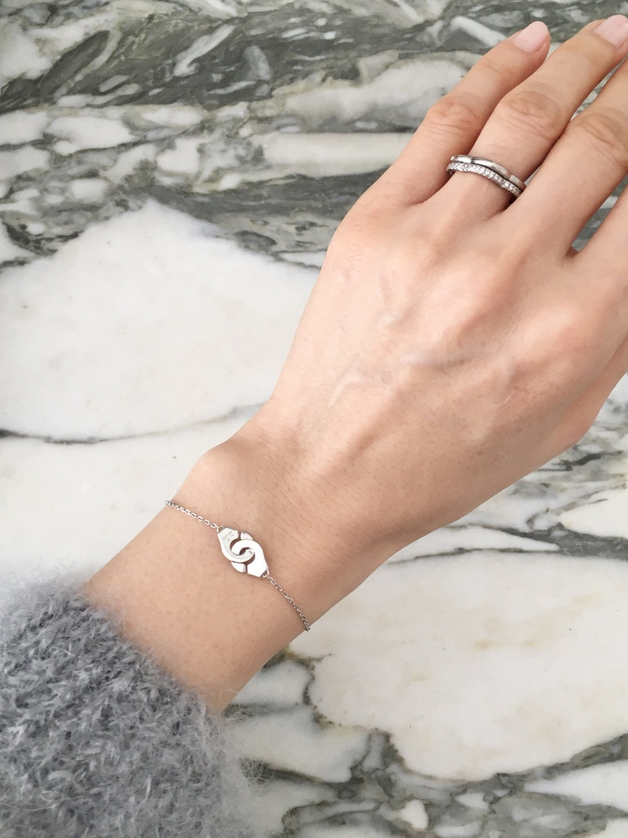 DINH VAN Bracelet menottes en or blanc 18K -photo-5