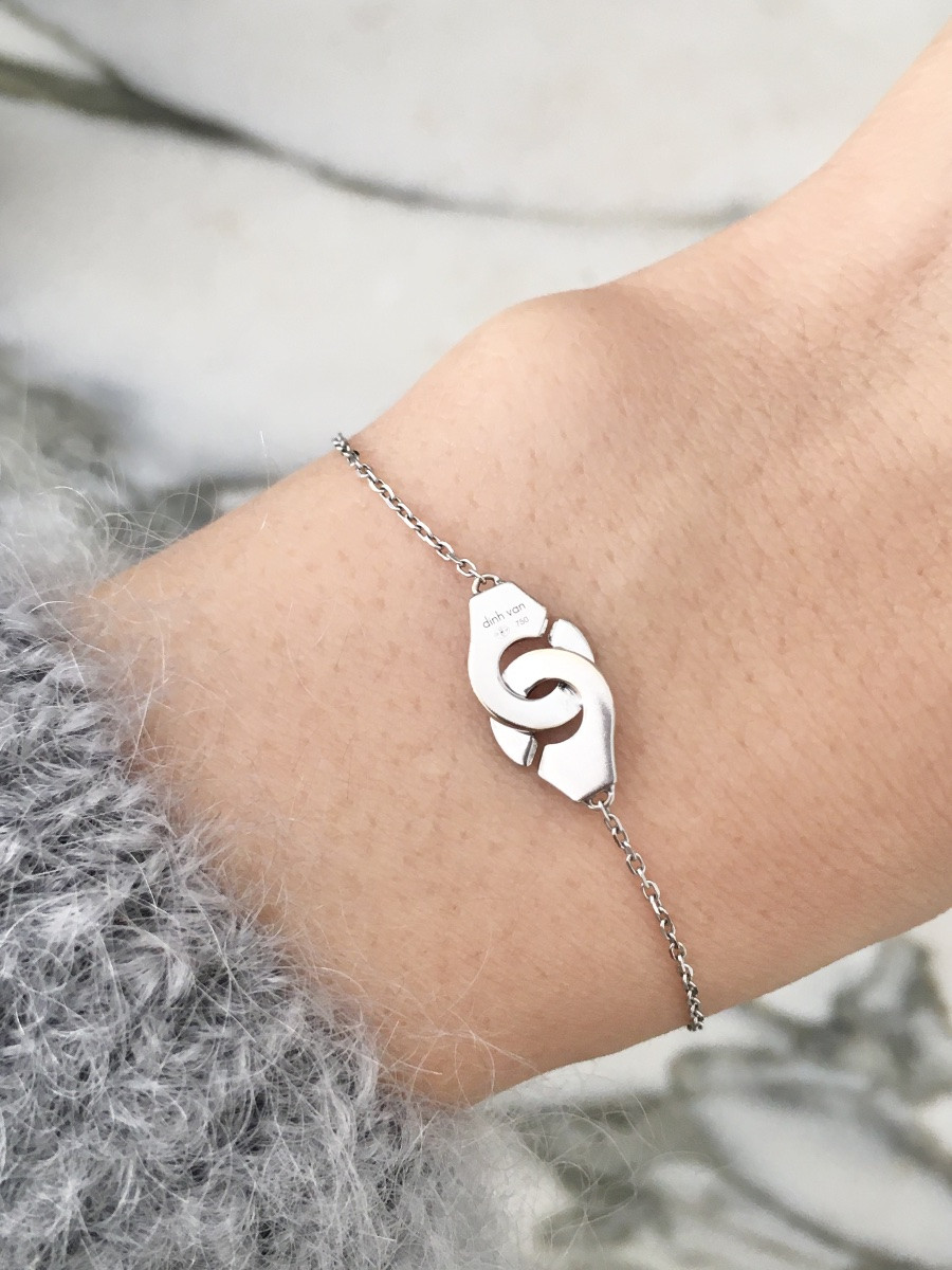 DINH VAN Bracelet menottes en or blanc 18K -photo-7