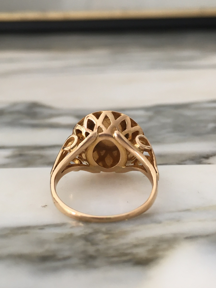 Bague d’amour Augis en or jaune 18K-photo-3