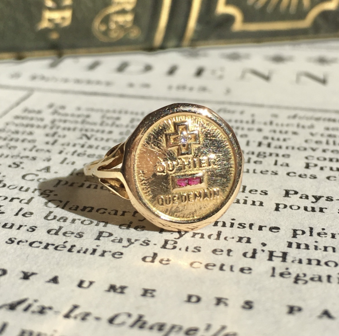 Bague d’amour Augis en or jaune 18K