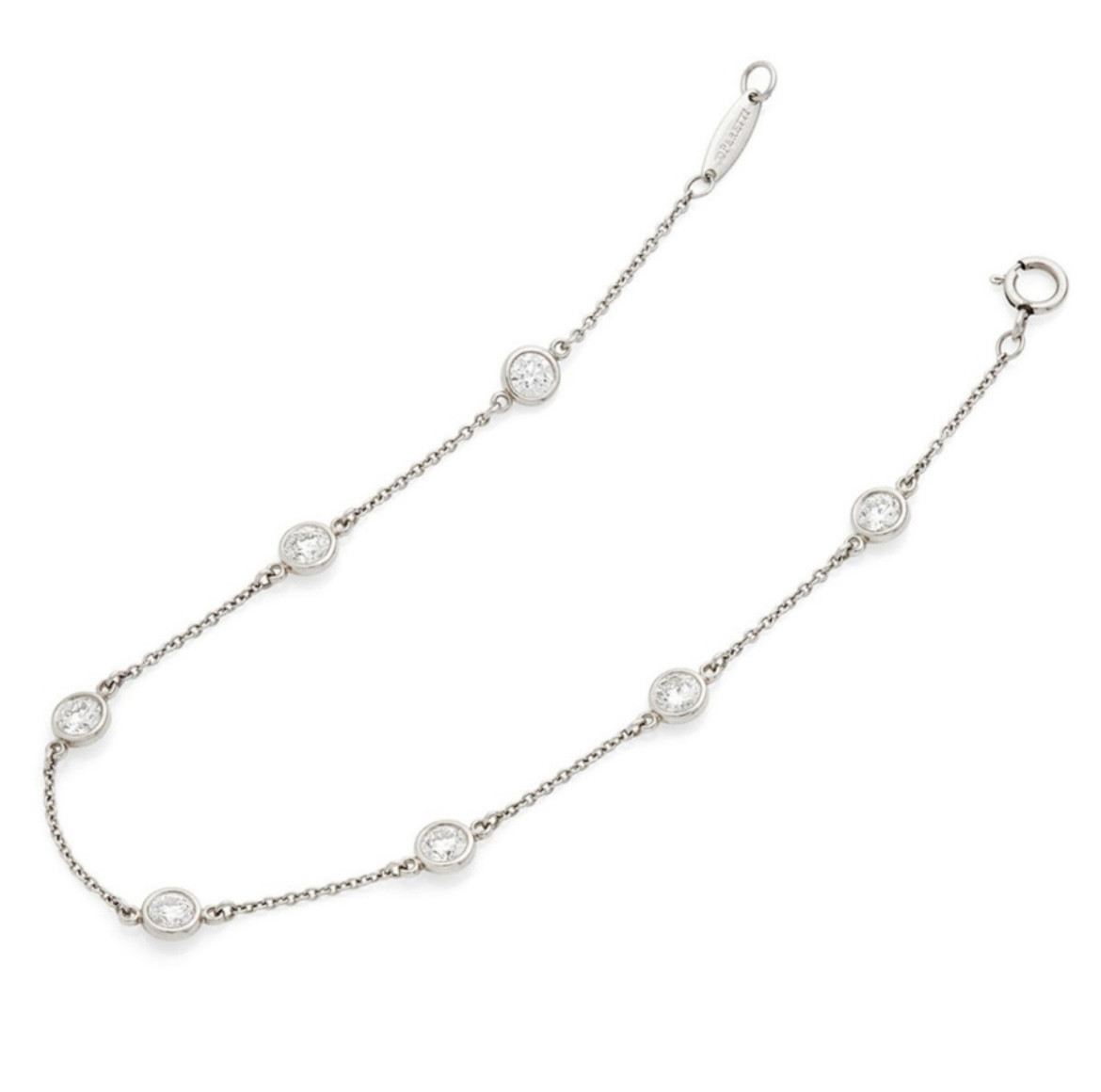 TIFFANY & CO-Diamonds by the Yard par Elsa Peretti en platine et diamants 