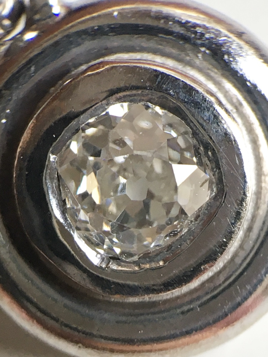 Pendentif en or blanc 18K serti d’un diamant -photo-4