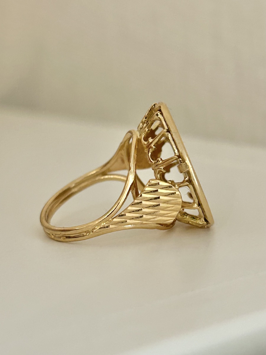 Bague d’amour Augis en or jaune 18K-photo-1
