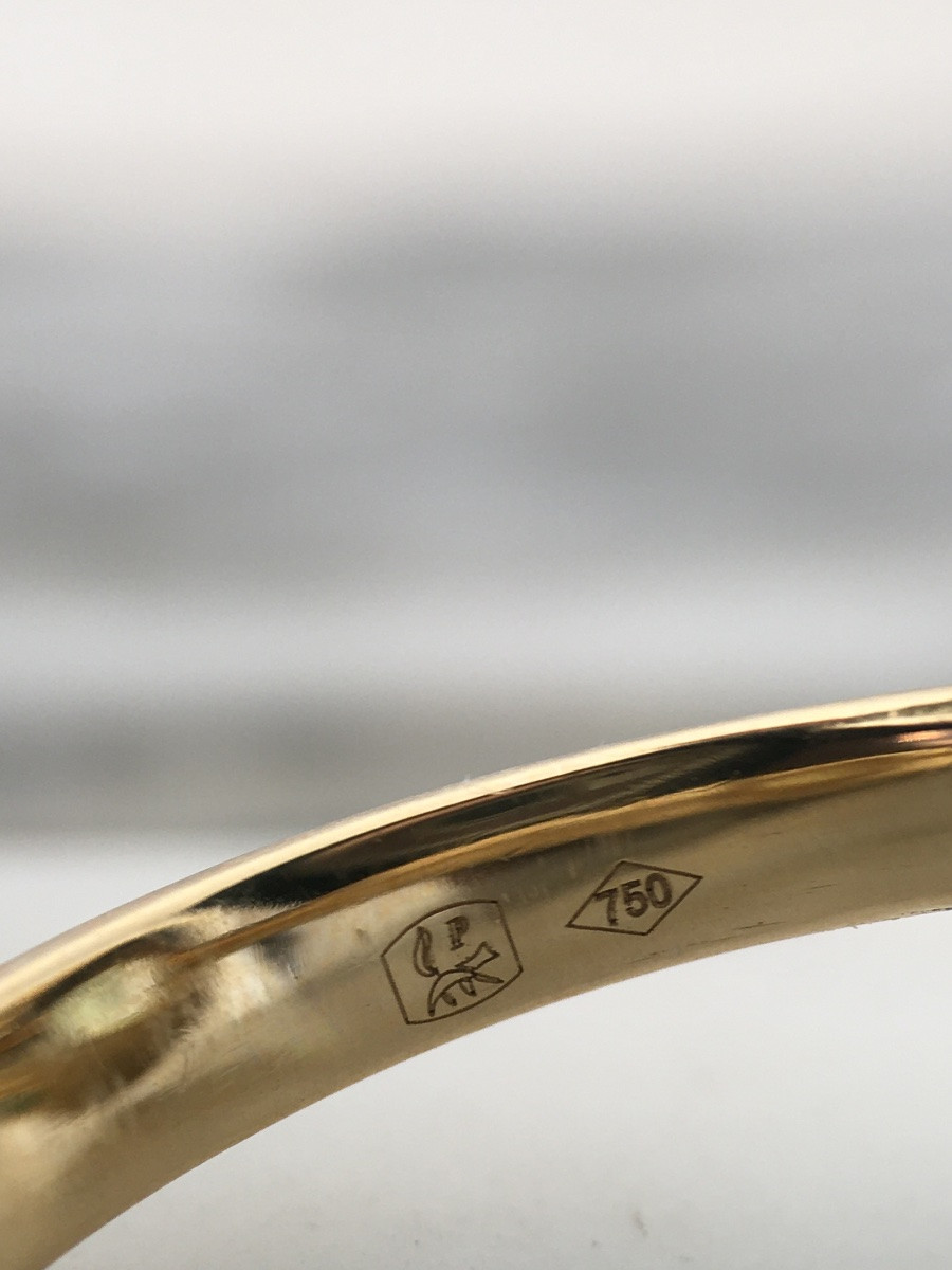 18k Yellow Gold Ring With Green Tourmaline, Diamonds And Tsavorites-photo-5