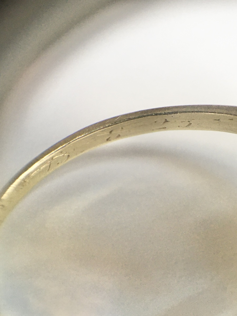 Art-deco Toi Et Moi Ring In 18k Yellow Gold And Platinum Diamonds-photo-4