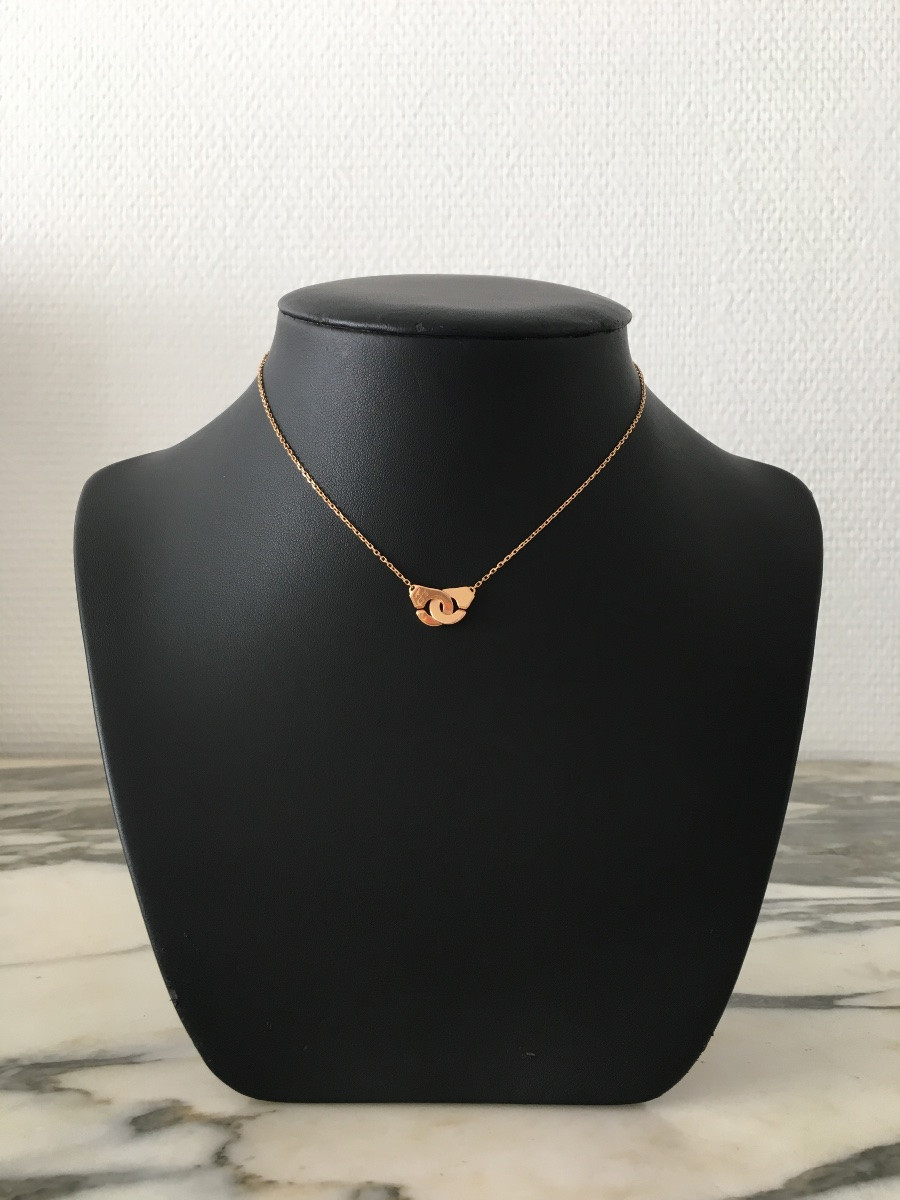 Collier DINH VAN "Menottes" XS en or rose 18K -photo-2